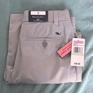 Vineyard Vines boys Light Gray performance breaker Pants